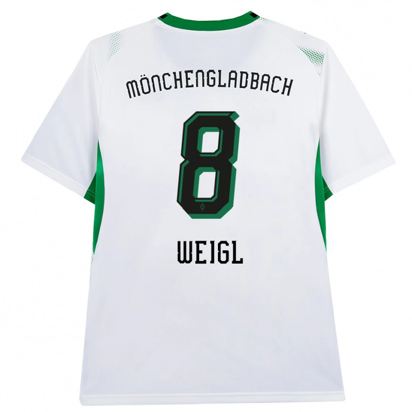 Danxen Mænd Julian Weigl #8 Hvid Sort Grøn Hjemmebane Spillertrøjer 2026/27 Trøje T-Shirt