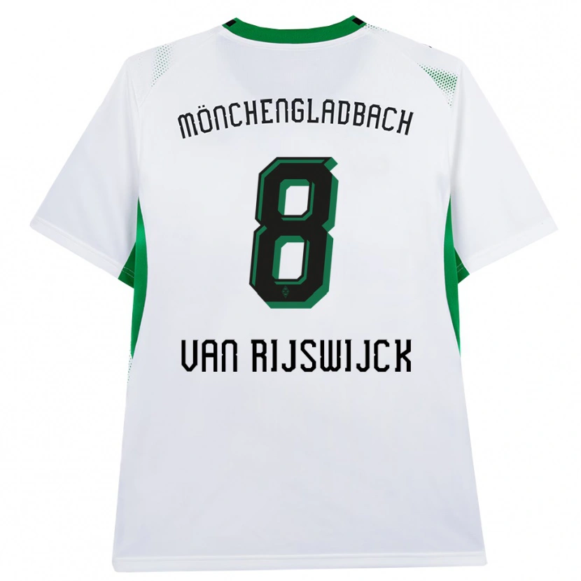 Danxen Mænd Britt Van Rijswijck #8 Hvid Sort Grøn Hjemmebane Spillertrøjer 2026/27 Trøje T-Shirt