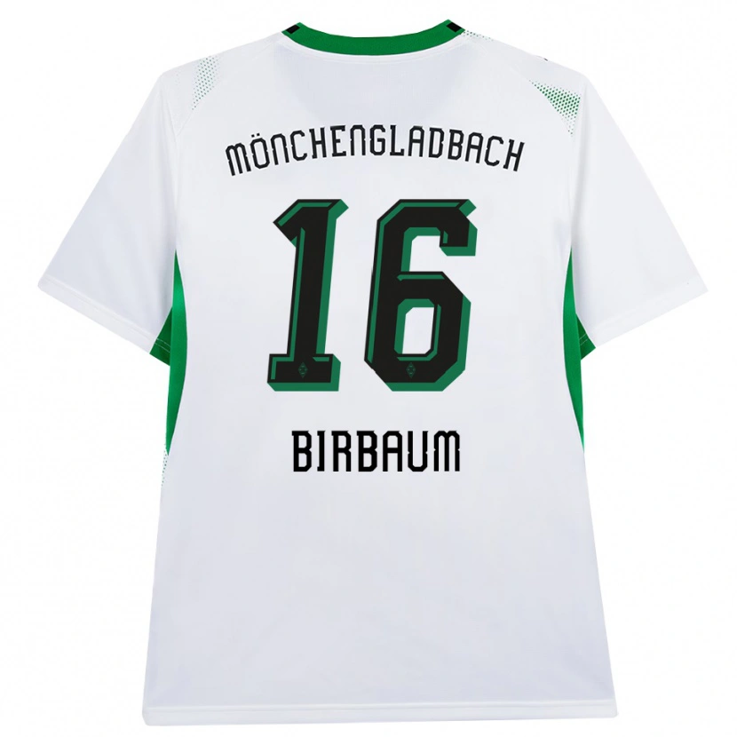 Danxen Mænd Anne Birbaum #16 Hvid Sort Grøn Hjemmebane Spillertrøjer 2026/27 Trøje T-Shirt