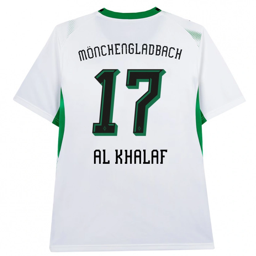 Danxen Mænd Abdul Al-Khalaf #17 Hvid Sort Grøn Hjemmebane Spillertrøjer 2026/27 Trøje T-Shirt