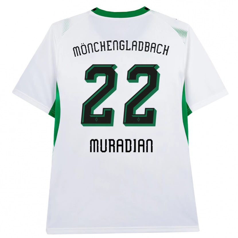 Danxen Mænd Artem Muradyan #22 Hvid Sort Grøn Hjemmebane Spillertrøjer 2026/27 Trøje T-Shirt