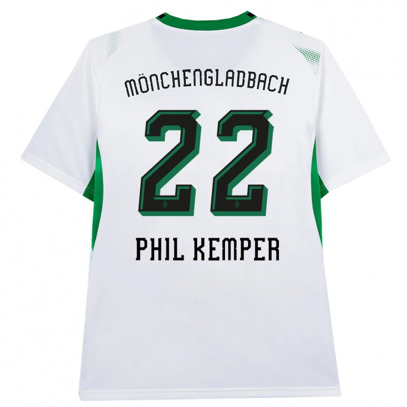 Danxen Mænd Phil Kemper #22 Hvid Sort Grøn Hjemmebane Spillertrøjer 2026/27 Trøje T-Shirt