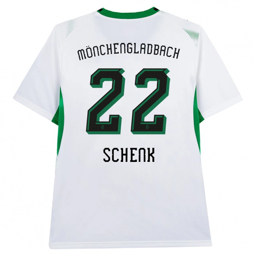 Danxen Mænd Isabel Schenk #22 Hvid Sort Grøn Hjemmebane Spillertrøjer 2026/27 Trøje T-Shirt