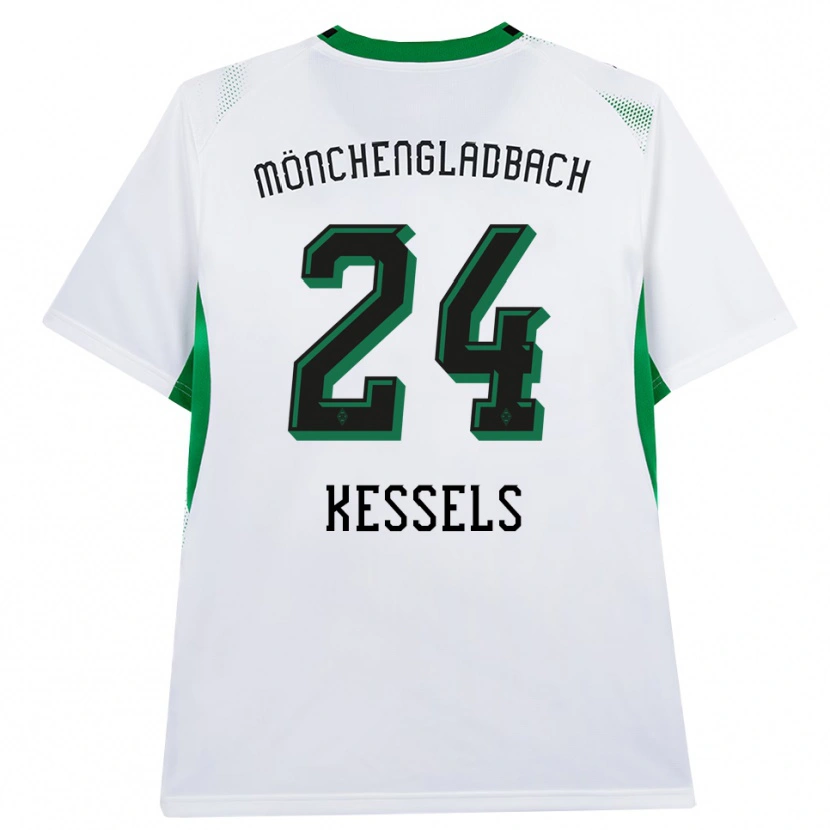 Danxen Mænd Imke Kessels #24 Hvid Sort Grøn Hjemmebane Spillertrøjer 2026/27 Trøje T-Shirt