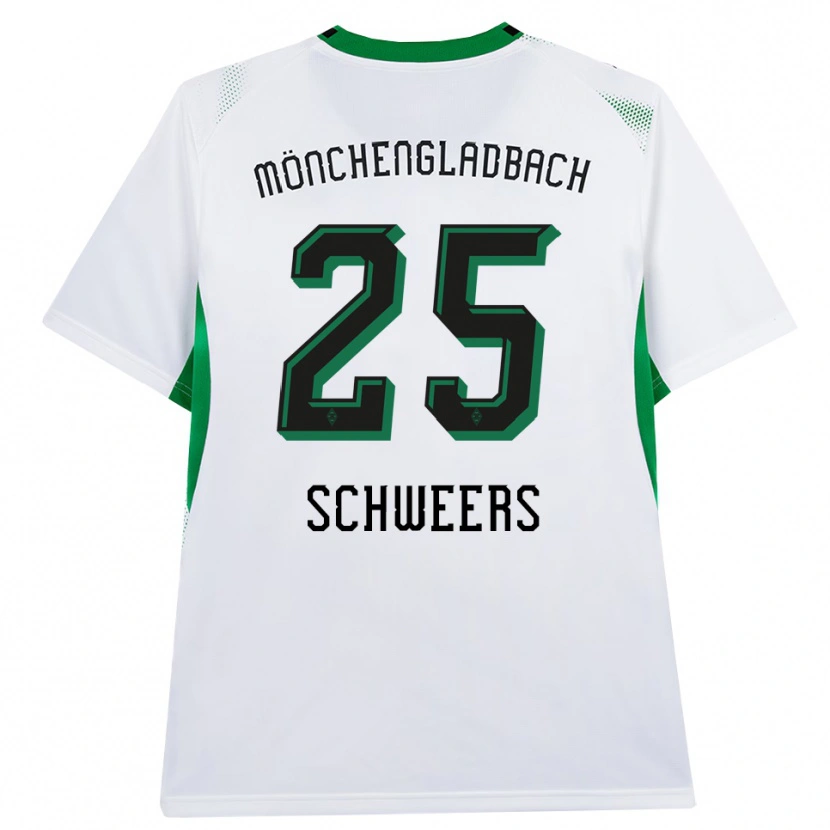 Danxen Mænd Lion Schweers #25 Hvid Sort Grøn Hjemmebane Spillertrøjer 2026/27 Trøje T-Shirt