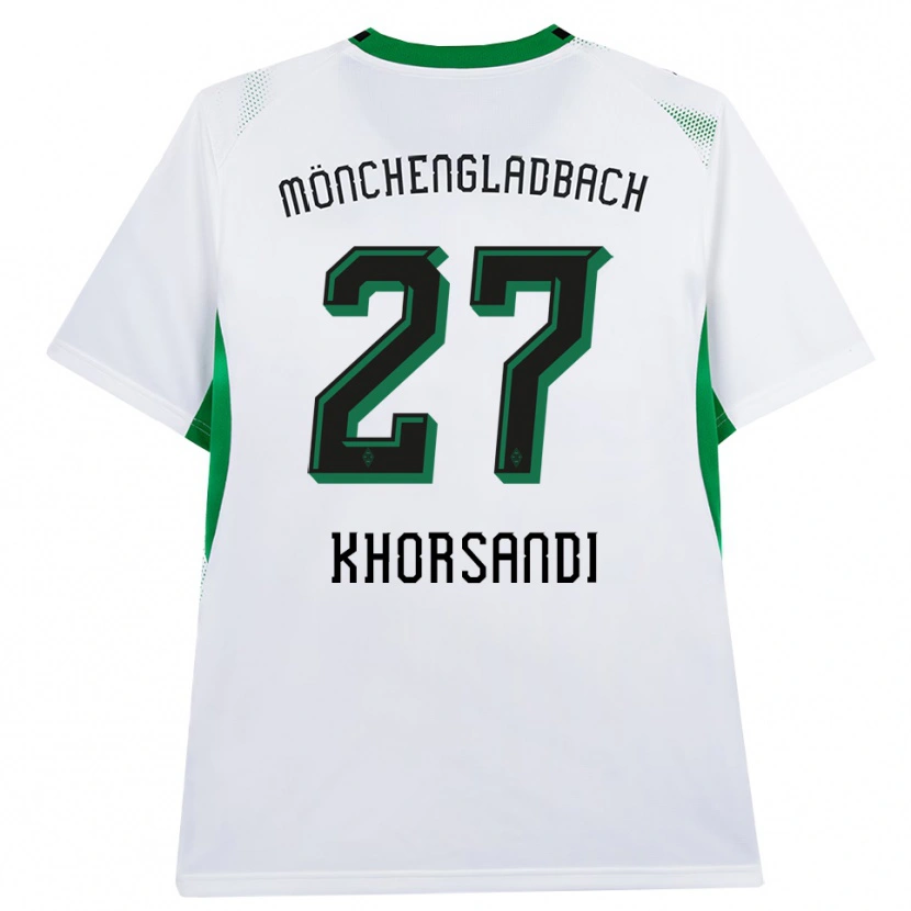 Danxen Mænd Radin Khorsandi #27 Hvid Sort Grøn Hjemmebane Spillertrøjer 2026/27 Trøje T-Shirt