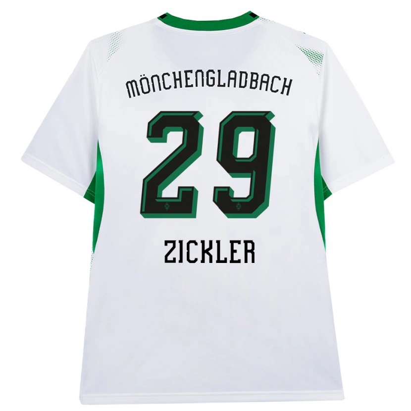 Danxen Mænd Jakob Zickler #29 Hvid Sort Grøn Hjemmebane Spillertrøjer 2026/27 Trøje T-Shirt
