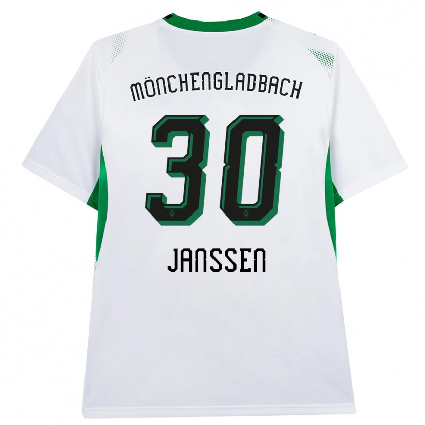 Danxen Mænd Annalena Janssen #30 Hvid Sort Grøn Hjemmebane Spillertrøjer 2026/27 Trøje T-Shirt