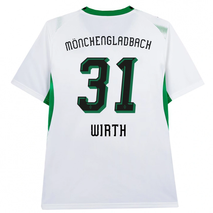 Danxen Mænd Linus Wirth #31 Hvid Sort Grøn Hjemmebane Spillertrøjer 2026/27 Trøje T-Shirt