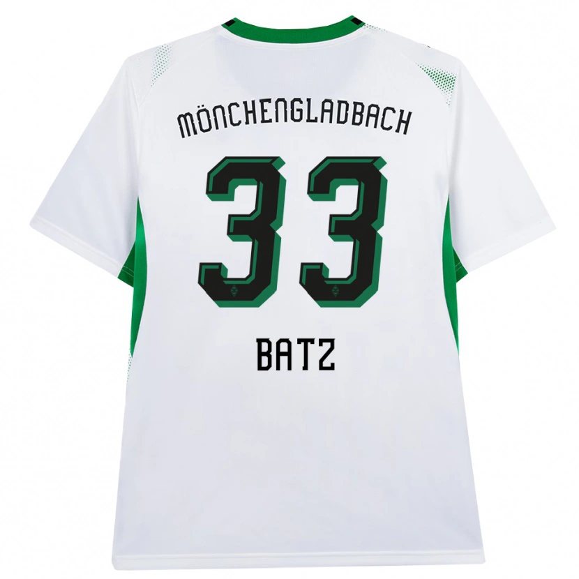 Danxen Mænd Daniel Batz #33 Hvid Sort Grøn Hjemmebane Spillertrøjer 2026/27 Trøje T-Shirt