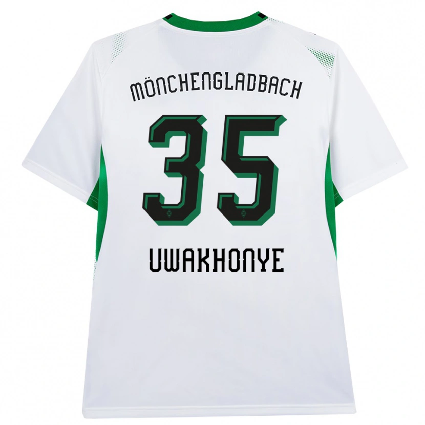 Danxen Mænd Josiah Uwakhonye #35 Hvid Sort Grøn Hjemmebane Spillertrøjer 2026/27 Trøje T-Shirt