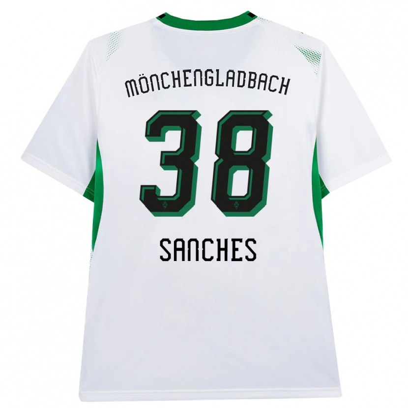 Danxen Mænd Yvandro Borges Sanches #38 Hvid Sort Grøn Hjemmebane Spillertrøjer 2026/27 Trøje T-Shirt