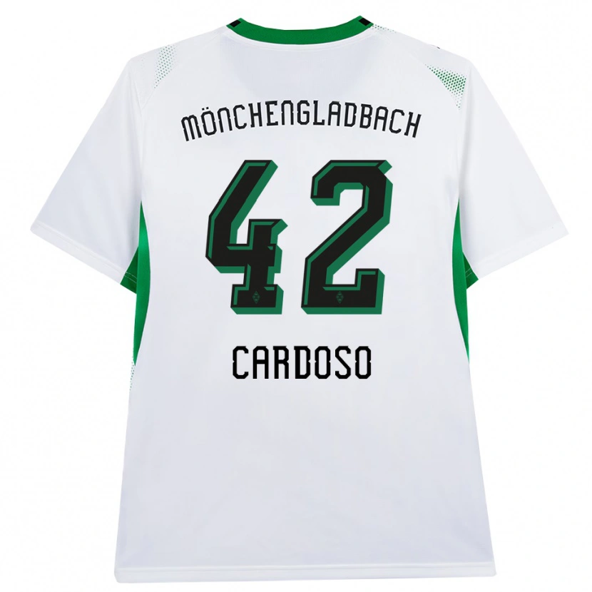 Danxen Mænd Tiago Pereira Cardoso #42 Hvid Sort Grøn Hjemmebane Spillertrøjer 2026/27 Trøje T-Shirt