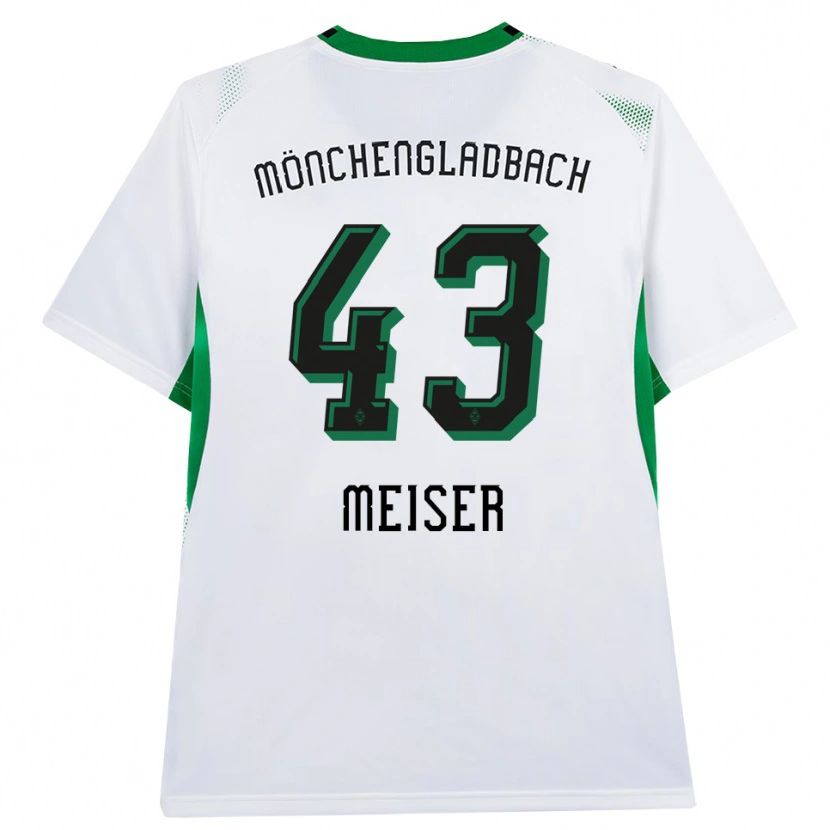 Danxen Mænd Tyler Meiser #43 Hvid Sort Grøn Hjemmebane Spillertrøjer 2026/27 Trøje T-Shirt
