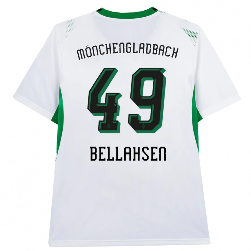 Danxen Mænd Joseph Bellahsen #49 Hvid Sort Grøn Hjemmebane Spillertrøjer 2026/27 Trøje T-Shirt
