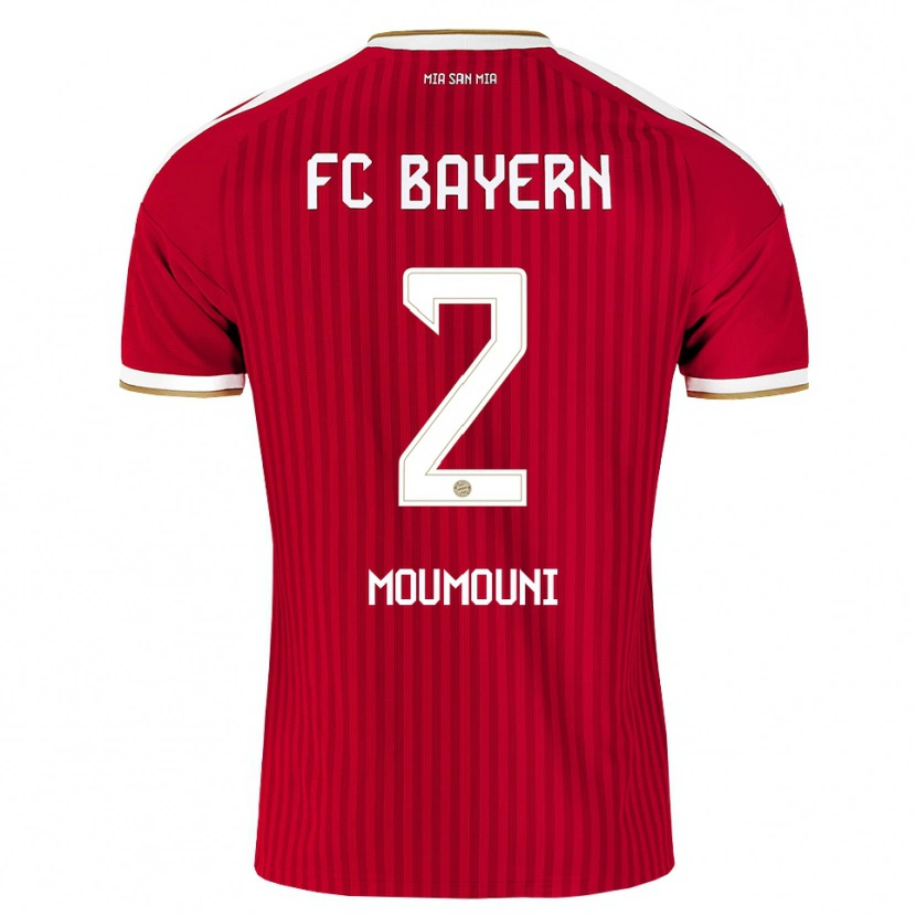 Danxen Mænd Rayan Moumouni #2 Rød Hvid Blå Hjemmebane Spillertrøjer 2026/27 Trøje T-Shirt