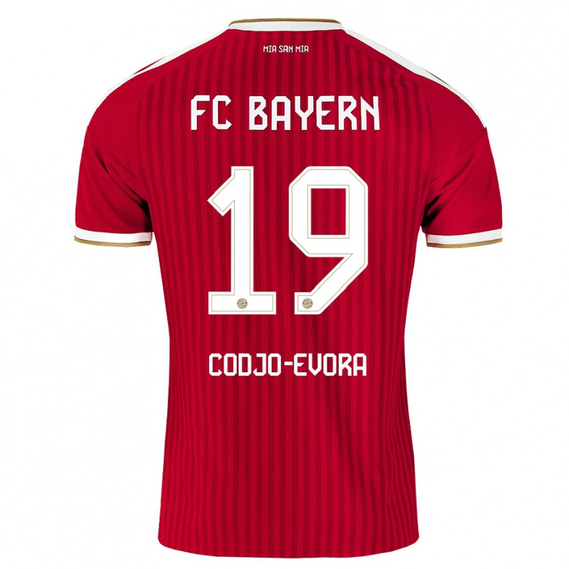 Danxen Mænd Noah Codjo-Evora #19 Rød Hvid Blå Hjemmebane Spillertrøjer 2026/27 Trøje T-Shirt