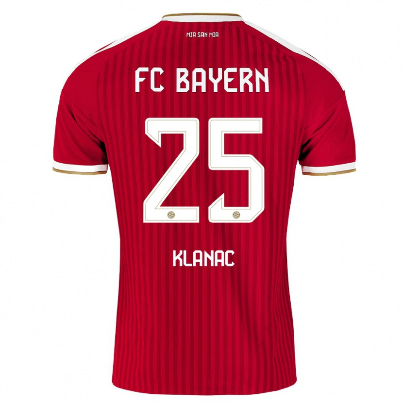 Danxen Mænd Luka Klanac #25 Rød Hvid Blå Hjemmebane Spillertrøjer 2026/27 Trøje T-Shirt