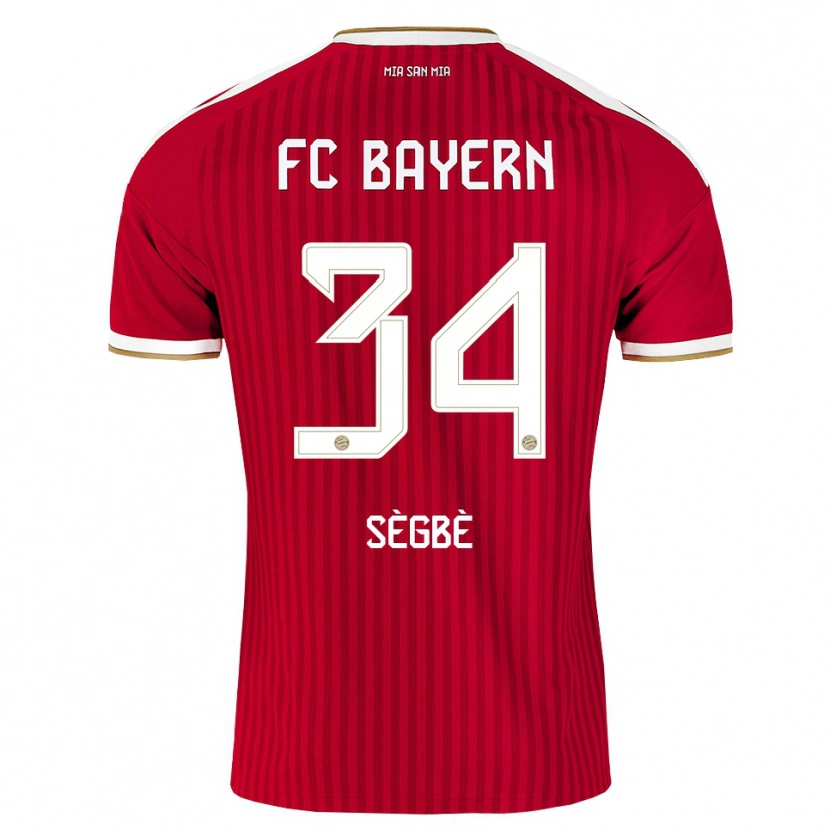Danxen Mænd Désiré Sègbè #34 Rød Hvid Blå Hjemmebane Spillertrøjer 2026/27 Trøje T-Shirt