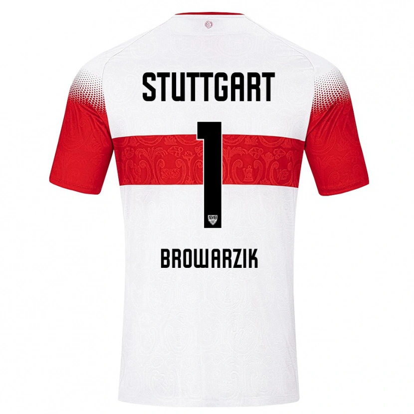 Danxen Mænd Timo Browarzik #1 Hvid Rød Gul Hjemmebane Spillertrøjer 2026/27 Trøje T-Shirt