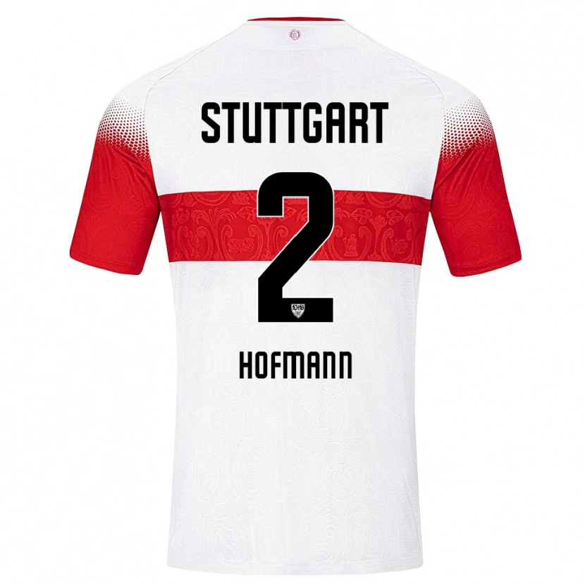 Danxen Mænd Linette Hofmann #2 Hvid Rød Gul Hjemmebane Spillertrøjer 2026/27 Trøje T-Shirt