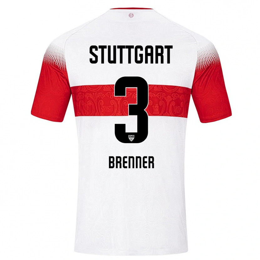 Danxen Mænd Tom Brenner #3 Hvid Rød Gul Hjemmebane Spillertrøjer 2026/27 Trøje T-Shirt