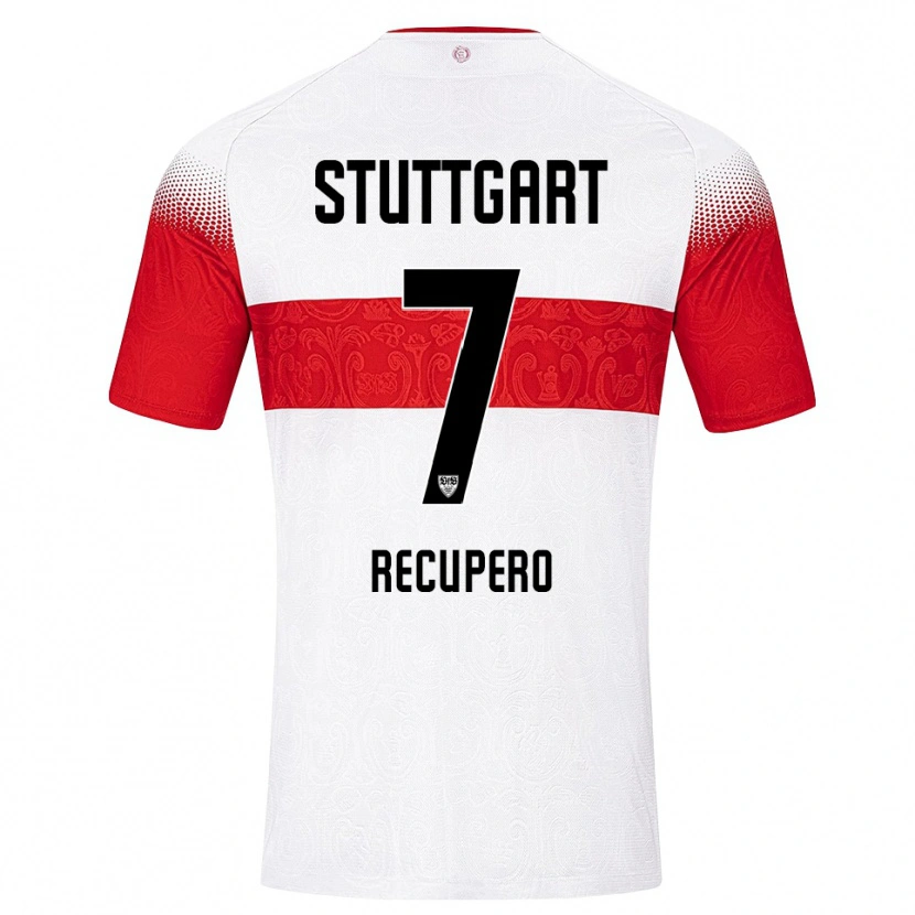 Danxen Mænd William Recupero #7 Hvid Rød Gul Hjemmebane Spillertrøjer 2026/27 Trøje T-Shirt