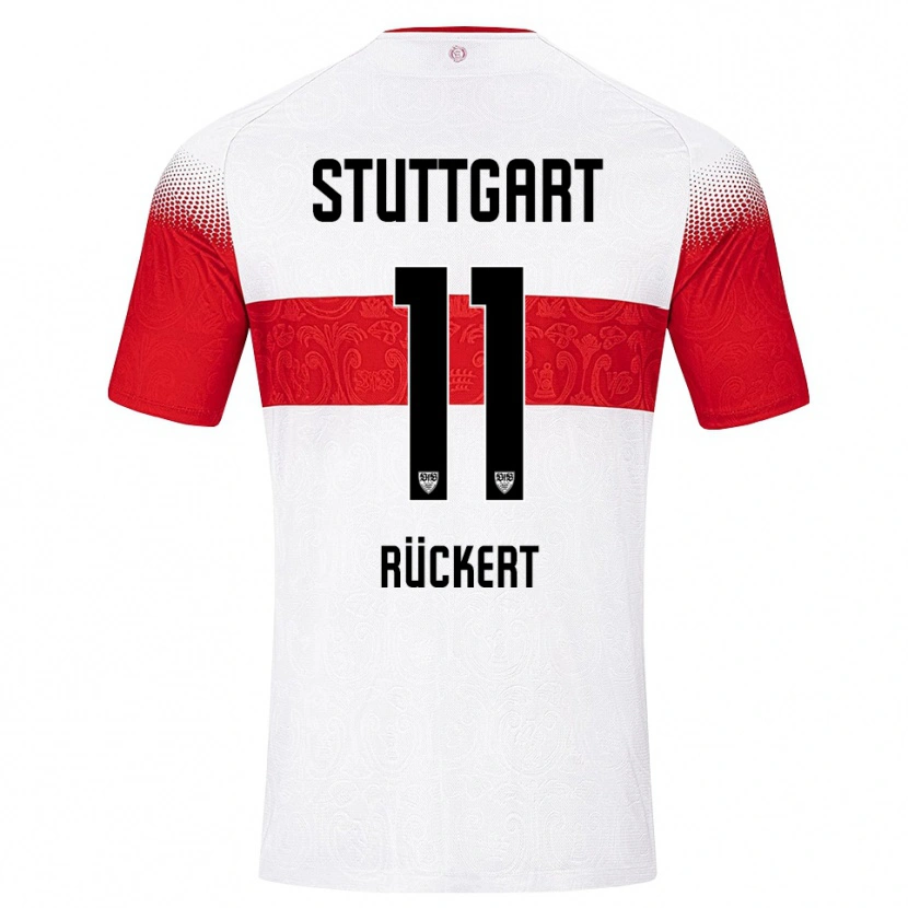 Danxen Mænd Rosa Rückert #11 Hvid Rød Gul Hjemmebane Spillertrøjer 2026/27 Trøje T-Shirt
