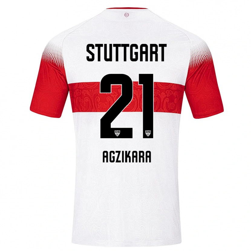 Danxen Mænd Emirhan Ağzıkara #21 Hvid Rød Gul Hjemmebane Spillertrøjer 2026/27 Trøje T-Shirt