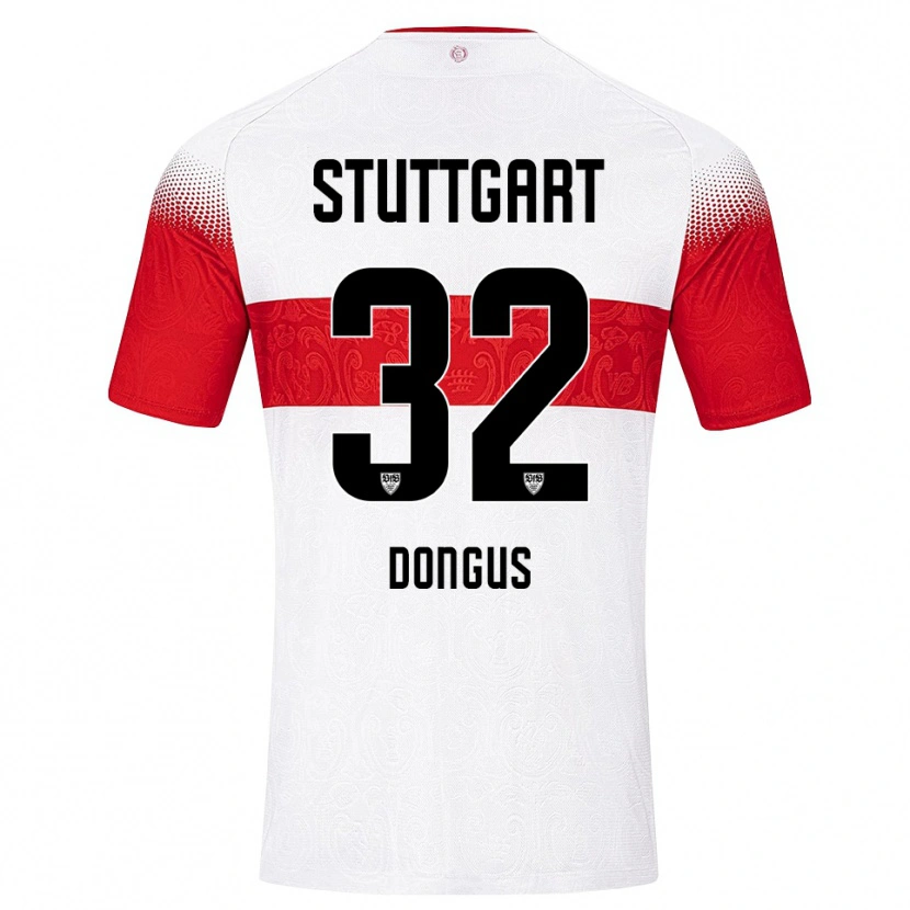 Danxen Mænd Tamar Dongus #32 Hvid Rød Gul Hjemmebane Spillertrøjer 2026/27 Trøje T-Shirt