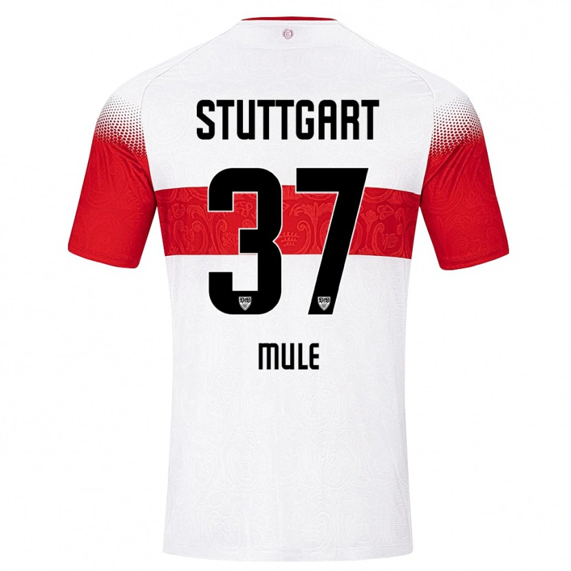 Danxen Mænd Salvatore Mule #37 Hvid Rød Gul Hjemmebane Spillertrøjer 2026/27 Trøje T-Shirt