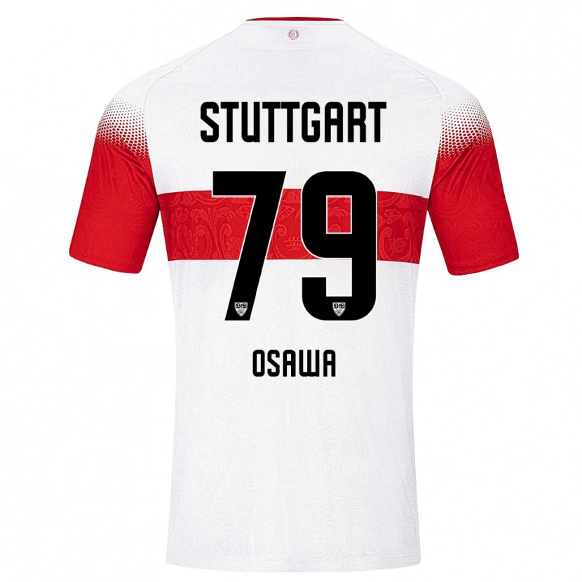 Danxen Mænd Haruka Ōsawa #79 Hvid Rød Gul Hjemmebane Spillertrøjer 2026/27 Trøje T-Shirt