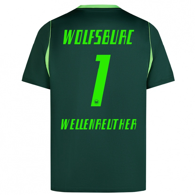 Danxen Mænd Timon Wellenreuther #1 Mørkegrøn Hvid Hjemmebane Spillertrøjer 2026/27 Trøje T-Shirt