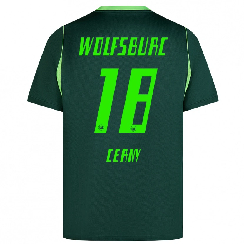 Danxen Mænd Vaclav Cerny #18 Mørkegrøn Hvid Hjemmebane Spillertrøjer 2026/27 Trøje T-Shirt