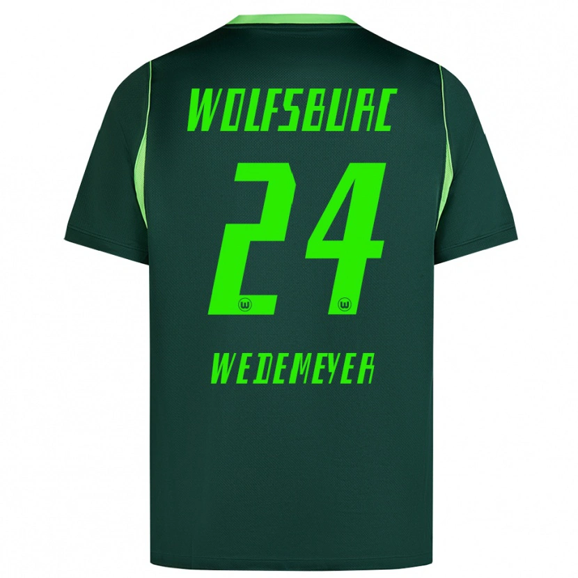 Danxen Mænd Joelle Wedemeyer #24 Mørkegrøn Hvid Hjemmebane Spillertrøjer 2026/27 Trøje T-Shirt