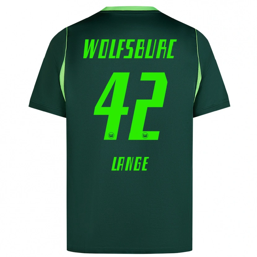 Danxen Mænd Felix Lange #42 Mørkegrøn Hvid Hjemmebane Spillertrøjer 2026/27 Trøje T-Shirt