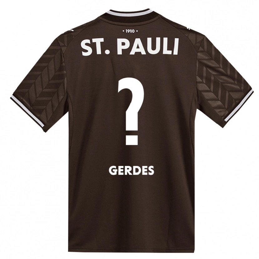 Danxen Mænd Dennis Gerdes #0 Cafe Hvid Hjemmebane Spillertrøjer 2026/27 Trøje T-Shirt