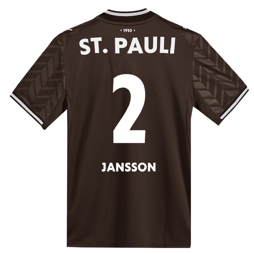 Danxen Mænd Rony Jansson #2 Cafe Hvid Hjemmebane Spillertrøjer 2026/27 Trøje T-Shirt
