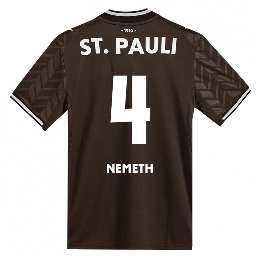 Danxen Mænd David Nemeth #4 Cafe Hvid Hjemmebane Spillertrøjer 2026/27 Trøje T-Shirt