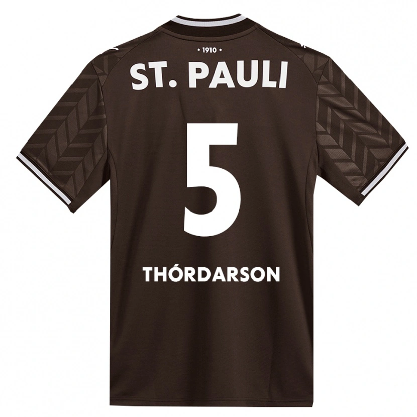 Danxen Mænd Gísli Thórdarson #5 Cafe Hvid Hjemmebane Spillertrøjer 2026/27 Trøje T-Shirt