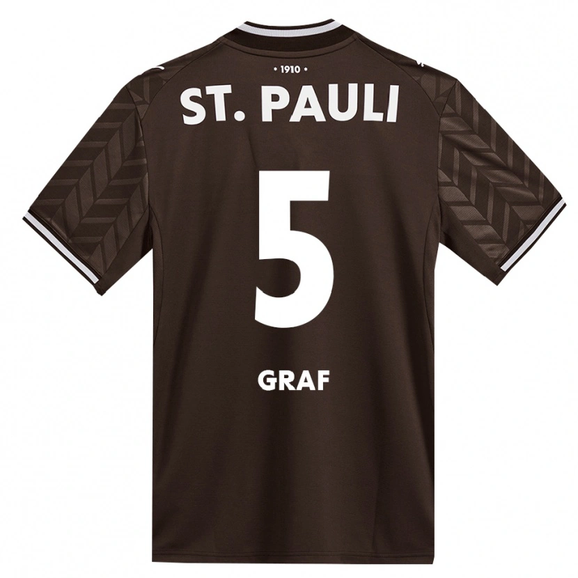 Danxen Mænd Alexander Graf #5 Cafe Hvid Hjemmebane Spillertrøjer 2026/27 Trøje T-Shirt
