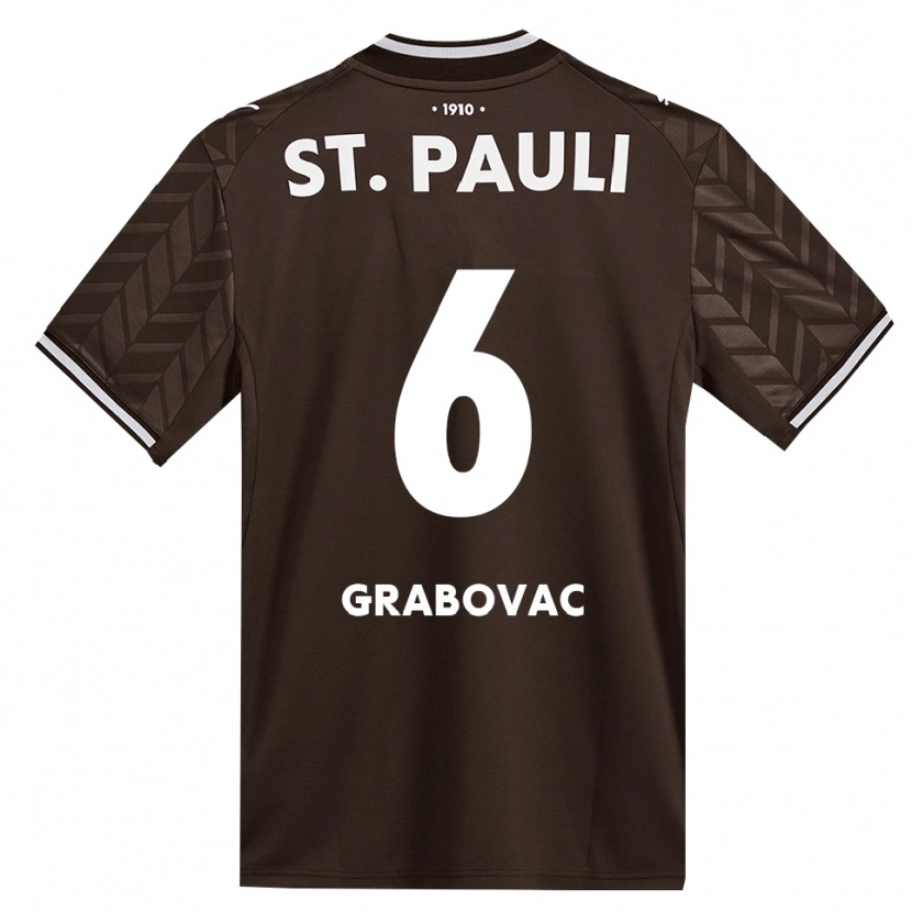Danxen Mænd Danijel Grabovac #6 Cafe Hvid Hjemmebane Spillertrøjer 2026/27 Trøje T-Shirt