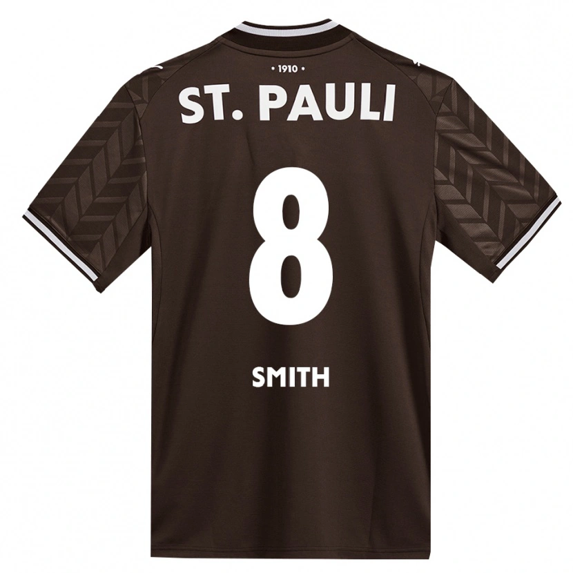 Danxen Mænd Eric Smith #8 Cafe Hvid Hjemmebane Spillertrøjer 2026/27 Trøje T-Shirt
