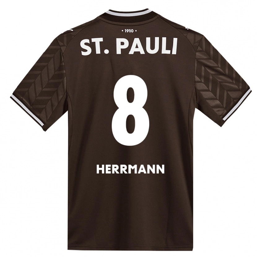Danxen Mænd Mats Herrmann #8 Cafe Hvid Hjemmebane Spillertrøjer 2026/27 Trøje T-Shirt