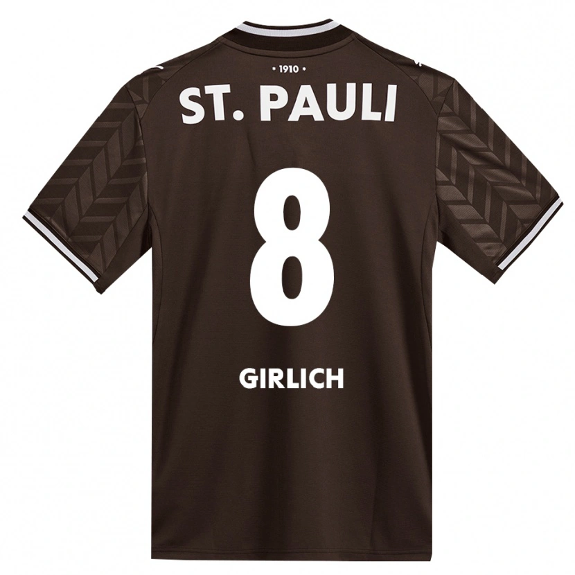 Danxen Mænd Max Girlich #8 Cafe Hvid Hjemmebane Spillertrøjer 2026/27 Trøje T-Shirt