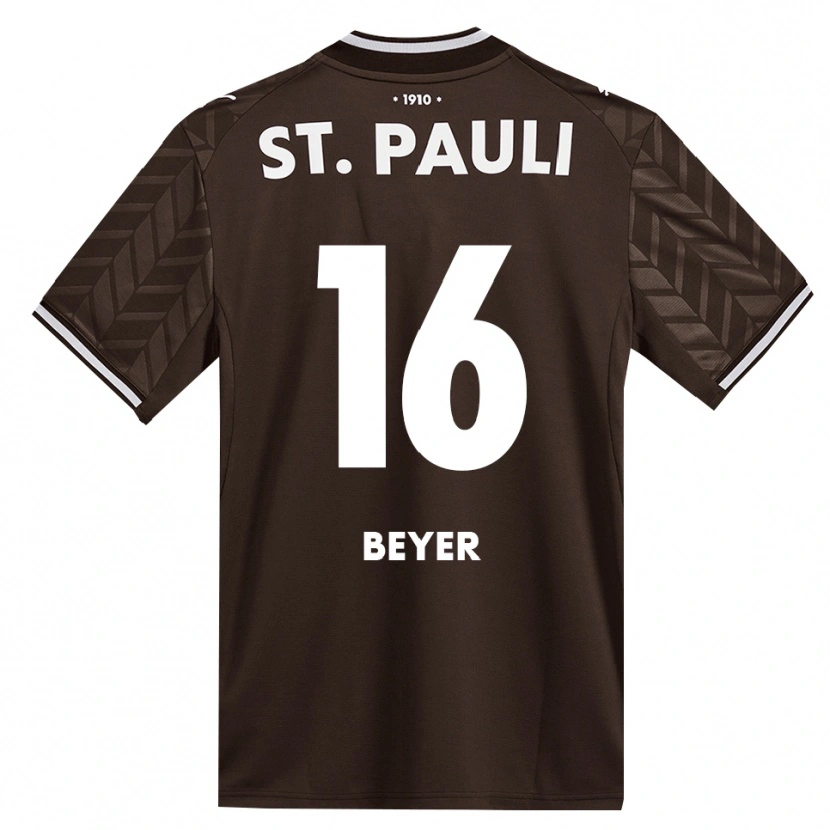Danxen Mænd Lasse Beyer #16 Cafe Hvid Hjemmebane Spillertrøjer 2026/27 Trøje T-Shirt