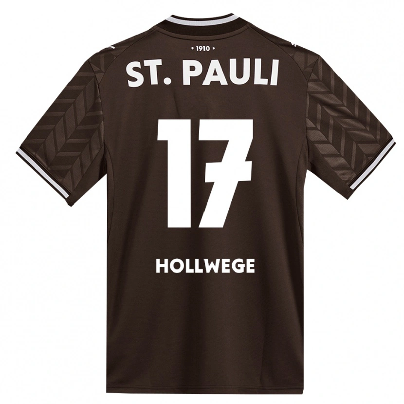 Danxen Mænd Jonah Hollwege #17 Cafe Hvid Hjemmebane Spillertrøjer 2026/27 Trøje T-Shirt