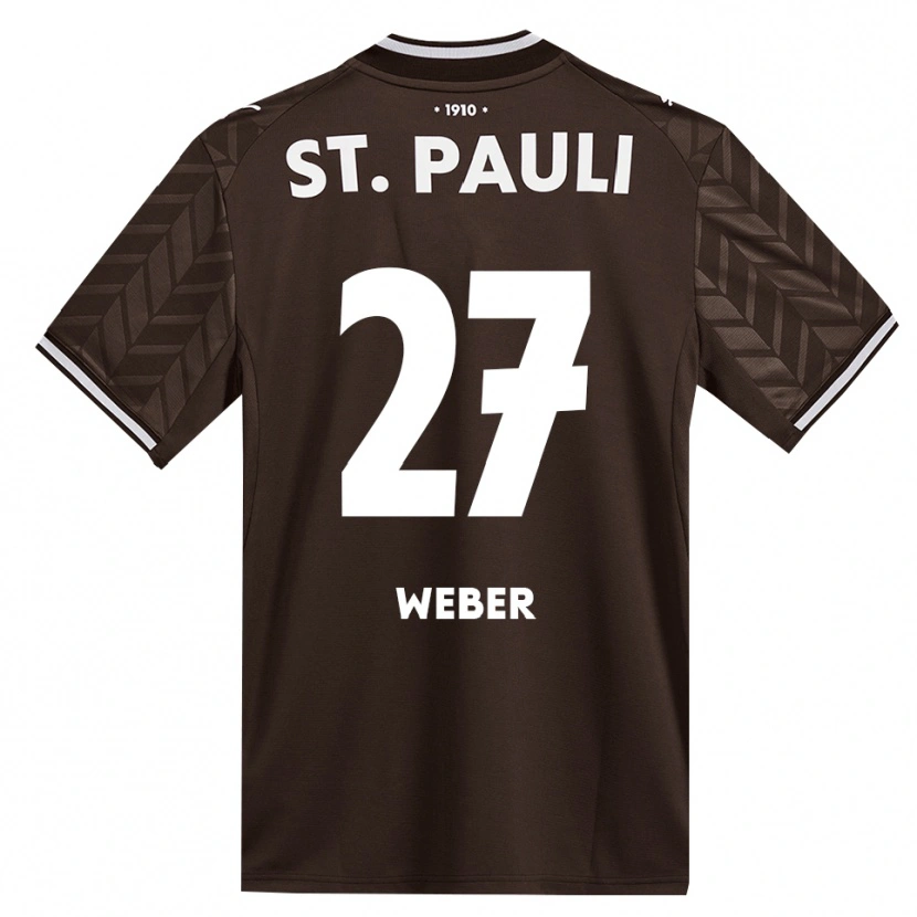 Danxen Mænd Hugo Weber #27 Cafe Hvid Hjemmebane Spillertrøjer 2026/27 Trøje T-Shirt