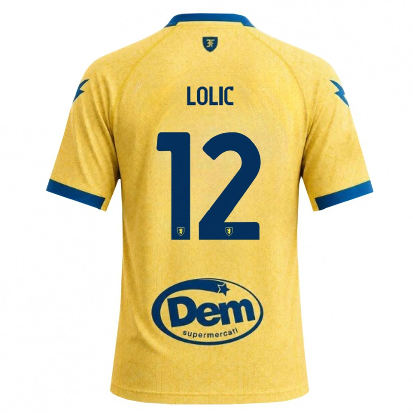 Danxen Mænd Eldin Lolic #12 Khaki Sort Blå Hjemmebane Spillertrøjer 2026/27 Trøje T-Shirt