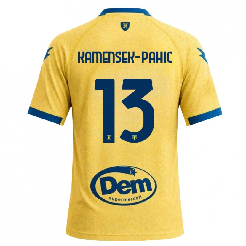 Danxen Mænd Matjaz Kamensek-Pahic #13 Khaki Sort Blå Hjemmebane Spillertrøjer 2026/27 Trøje T-Shirt